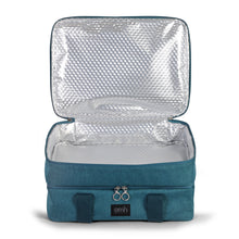 Load image into Gallery viewer, Teal Double Decker Insulated Casserole Carrying Case