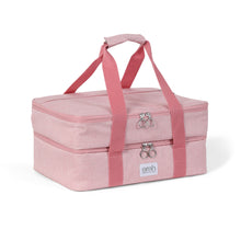 Load image into Gallery viewer, Pink Double Decker Insulated Casserole Carrying Case