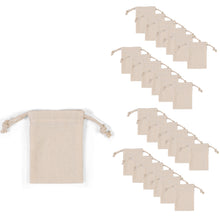 Load image into Gallery viewer, Ivory Cotton Drawstring Gift Bags