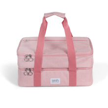 Load image into Gallery viewer, Pink Double Decker Insulated Casserole Carrying Case