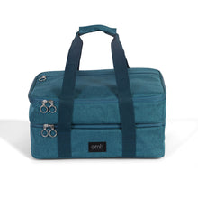 Load image into Gallery viewer, Teal Double Decker Insulated Casserole Carrying Case