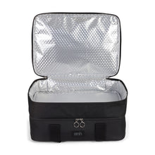 Load image into Gallery viewer, Black Double Decker Insulated Casserole Carrying Case