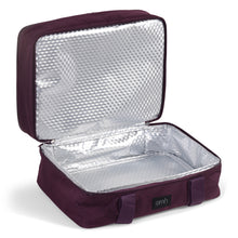 Load image into Gallery viewer, Burgundy Double Decker Insulated Casserole Carrying Case