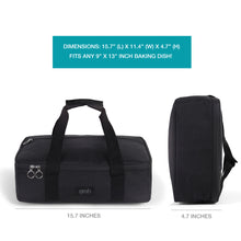 Load image into Gallery viewer, Black Insulated Casserole Carrying Case