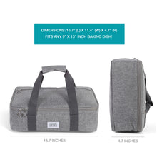 Load image into Gallery viewer, Gray Insulated Casserole Carrying Case