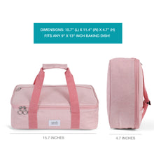 Load image into Gallery viewer, Pink Insulated Casserole Carrying Case