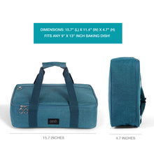 Load image into Gallery viewer, Teal Insulated Casserole Carrying Case