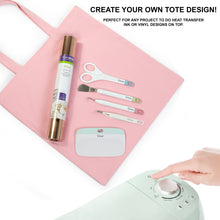 Load image into Gallery viewer, 6 pcs White Cotton Canvas Craft Totes with Metallic Handles