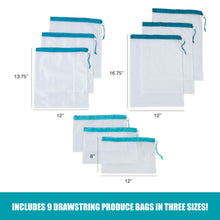 Load image into Gallery viewer, 10 pcs Mesh Produce Bag Set