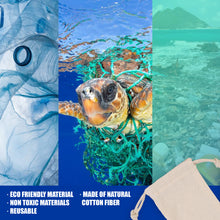 Load image into Gallery viewer, Ivory Cotton Drawstring Gift Bags