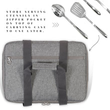 Load image into Gallery viewer, Gray Insulated Casserole Carrying Case