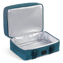 Load image into Gallery viewer, Teal Double Decker Insulated Casserole Carrying Case
