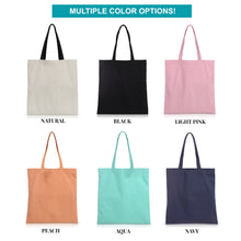 Load image into Gallery viewer, 6 pcs Ivory Cotton Canvas Craft Totes
